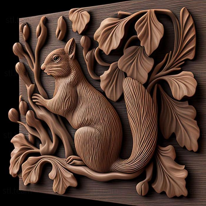 3D model squirrel (STL)